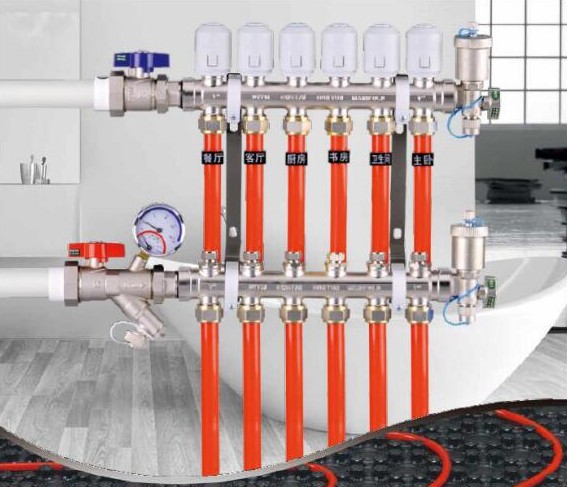 703 支架式（家装）地暖分水器